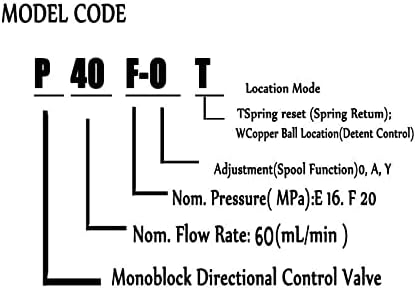 BJTDLLX Hydraulikventil Handhebelventil Steuergerät 4P40 Hydraulisches Wegeventil 4 Fach Adjustable