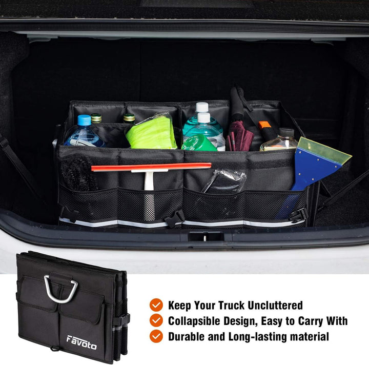 Favoto Auto Kofferraumbox Klappbox Kofferraum Organizer Kofferraumtasche Wasserfest Robust Oxford-Ma