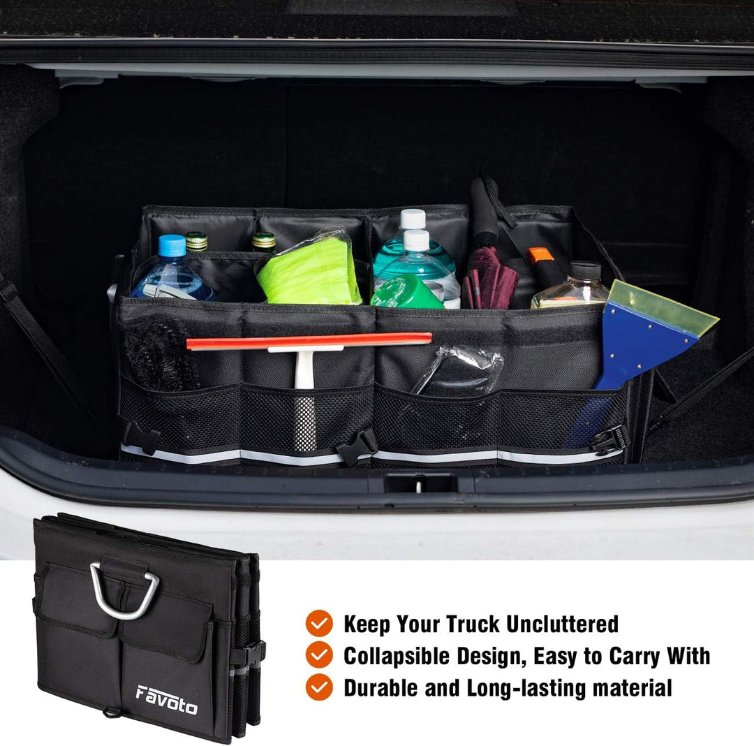 Favoto Auto Kofferraumbox Klappbox Kofferraum Organizer Kofferraumtasche Wasserfest Robust Oxford-Ma