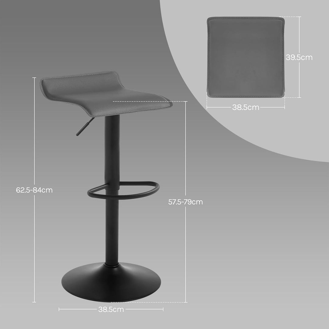 WOLTU Barhocker BH159gr-1 1er Set Barstuhl Tresenhocker Bistrohocker Designer Hocker, höhenverstellb