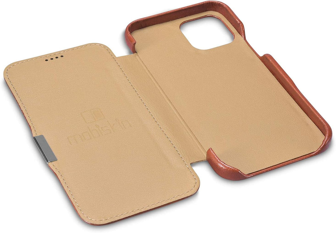 Mobiskin Hülle kompatibel mit Apple iPhone 12 PRO MAX (6,7 Zoll), Handyhülle mit echtem Leder, Case,