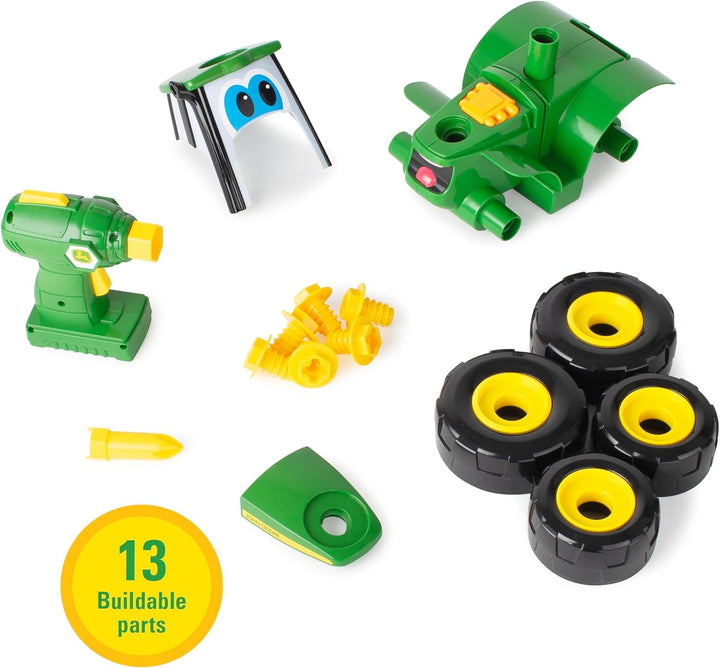John Deere 46655 Bau-Ihr-Ihnen-Johnny-Traktor, Kinder Traktor zum Selbstbauen, Hochwertiger für Kind