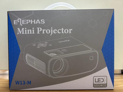 Beamer, ELEPHAS 2024 Upgraded WiFi Mini Beamer, 15000 Lux 1080P HD Portable Projektor, Kompatibel mi
