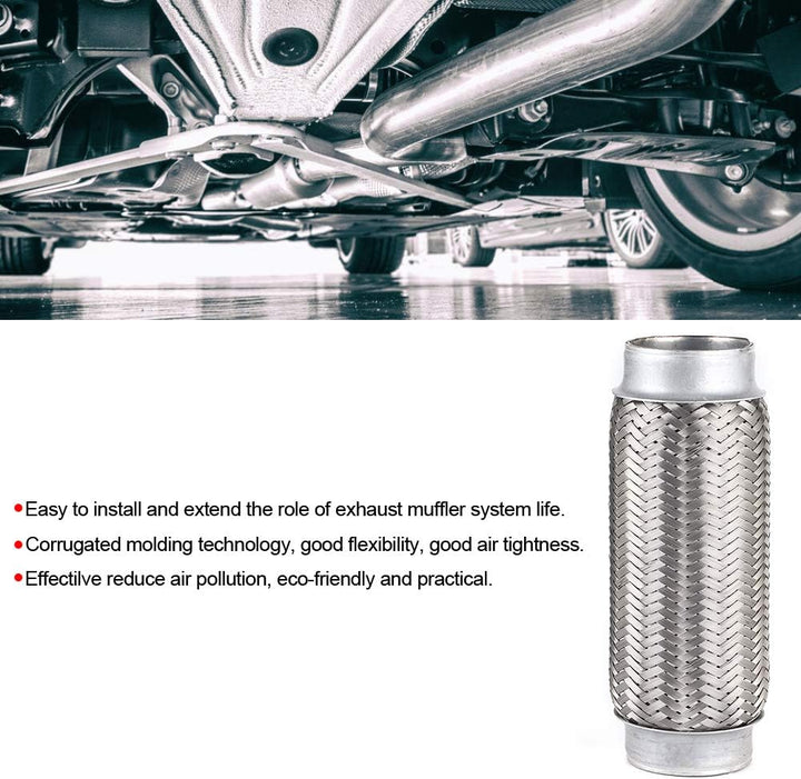 Flexibles Auspuffrohr, Edelstahl-Auspuff Flexibles Rohr Flexi Joint Repair Tube Autozubehör[55MM*200
