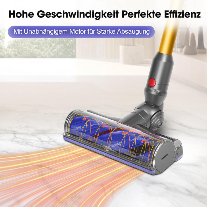 RUKHOOL Elektrische Bürste für Dyson V7 V8 V10 V11 V15 Ersatzteil Direktantrieb Reiniger Kopf Turbin