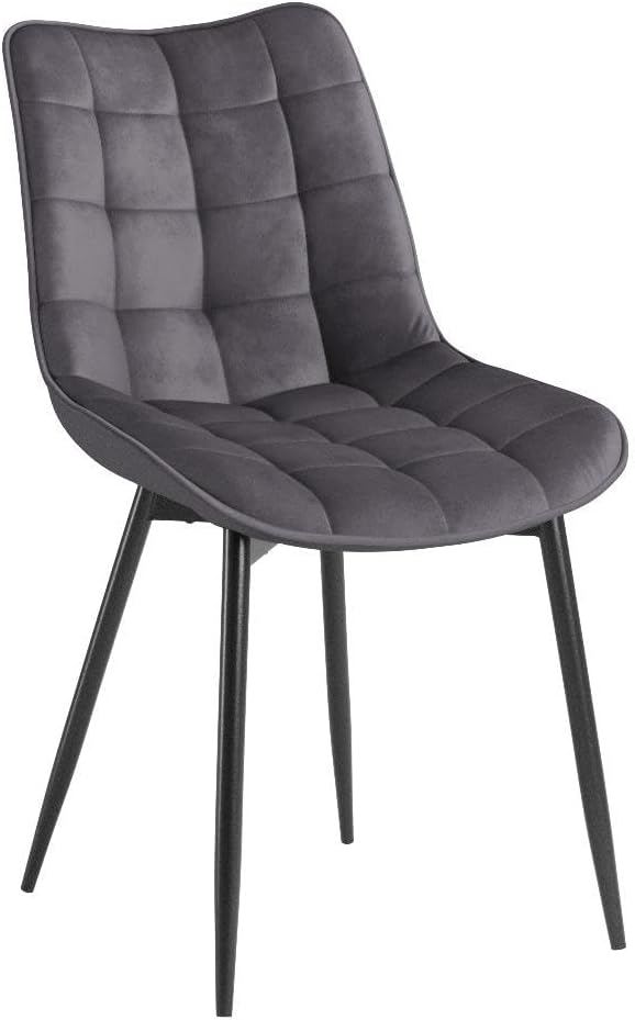 WOLTU® Esszimmerstühle BH142dgr-2 2er Set Küchenstuhl Polsterstuhl Wohnzimmerstuhl Sessel mit Rücken