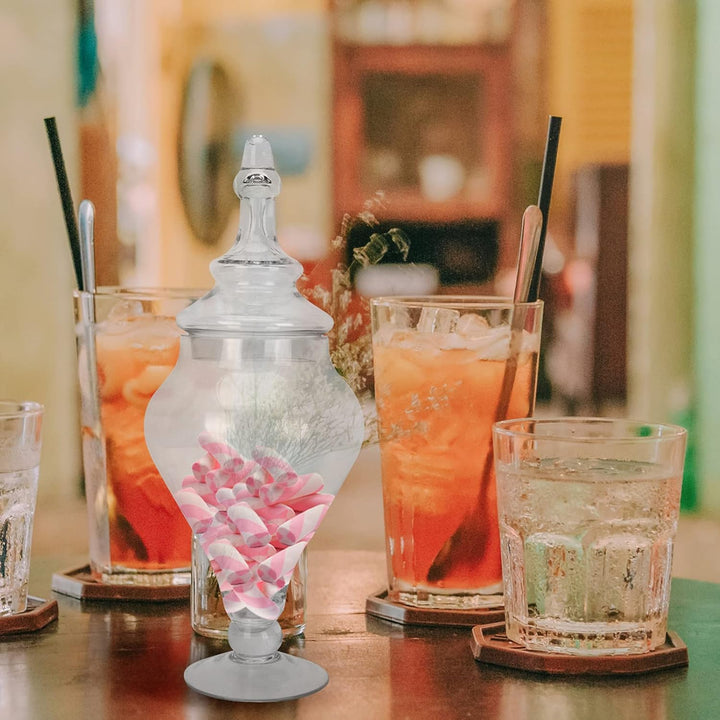 TOPBATHY 1stk Süssigkeitenglas Büffet Vorratsdose Süssigkeiten-Buffet-gläser Glasterrarium Mit Decke