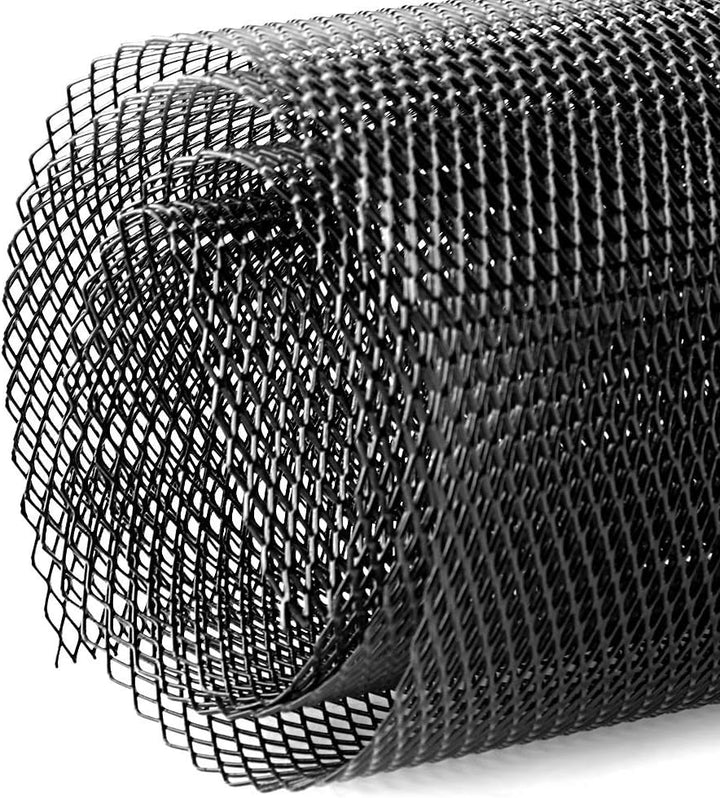 3x6mm Kühlergrill Gitter Alu Renngitter, 100x33cm Auto Kühlergrill Mesh Blatt Gitter Körper Stosssta