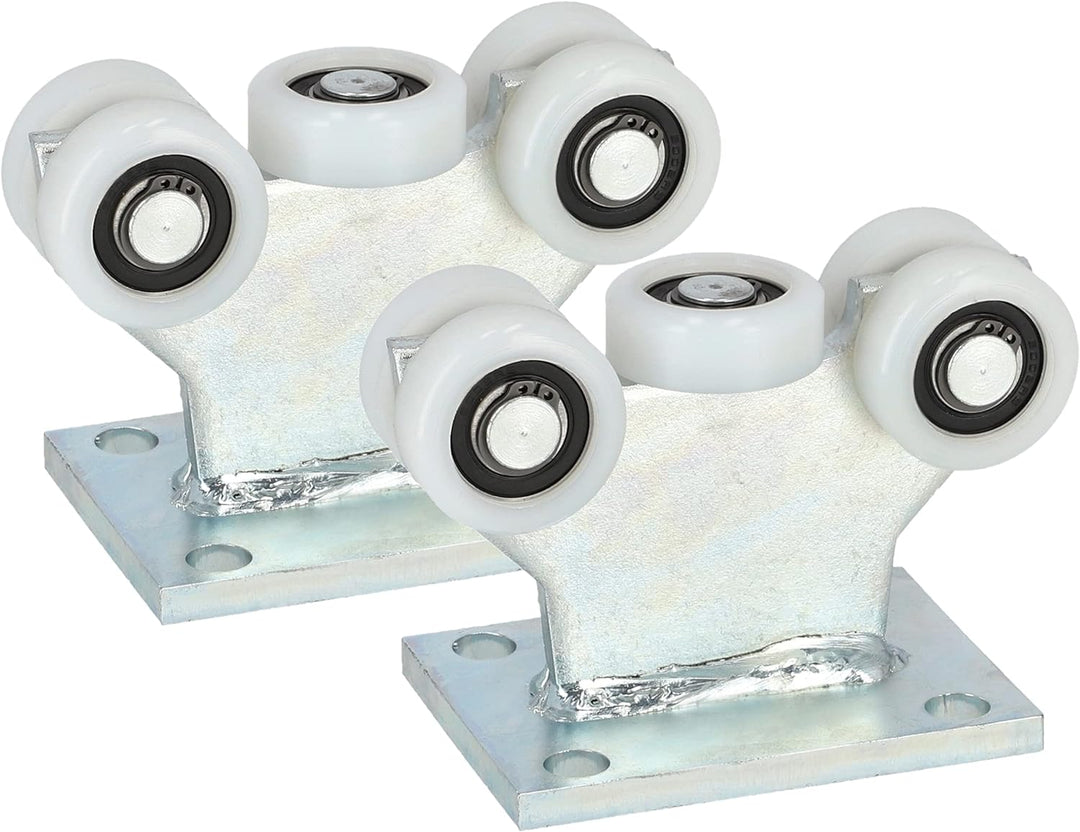 KOTARBAU® 2er Set Laufrolle für Schiebetor ohne Höheneinstellung ⌀ 43 mm 5 Rollen Robuste Ausstattun