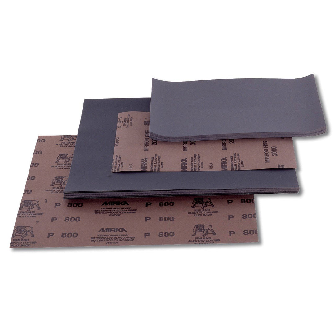 Mirka 2110105093 WPF Next Gen Wasserfestes Schleifblatt - 230x280mm - P1200 Korn - Körnung: Aluminiu