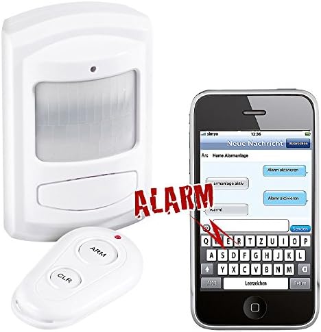 VisorTech Alarm Bewegungsmelder: PIR-Bewegungsmelder mit SIM-Karten-GSM-Funktion, Batteriebetrieb (A