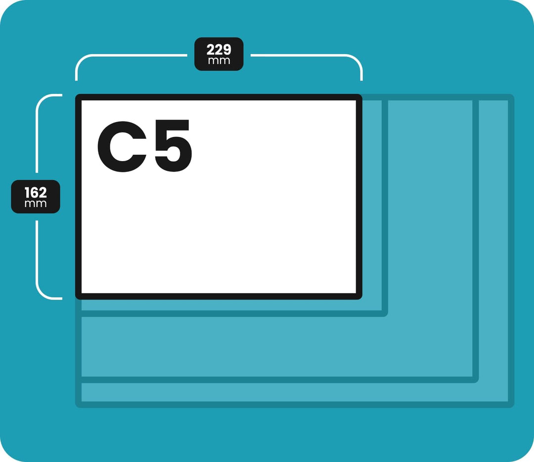 Netuno 500x Versandtasche Braun DIN C5 162 x 229 mm 90g grosser Briefumschlag Braun Maxibrief grosse