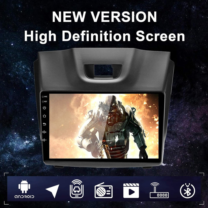 LEXXSON Android 10.1 Autoradio für Isuzu D-MAX 2012-2018, MU-X 2013-2017 | 9-Zoll-AM-FM-Radio mit GP