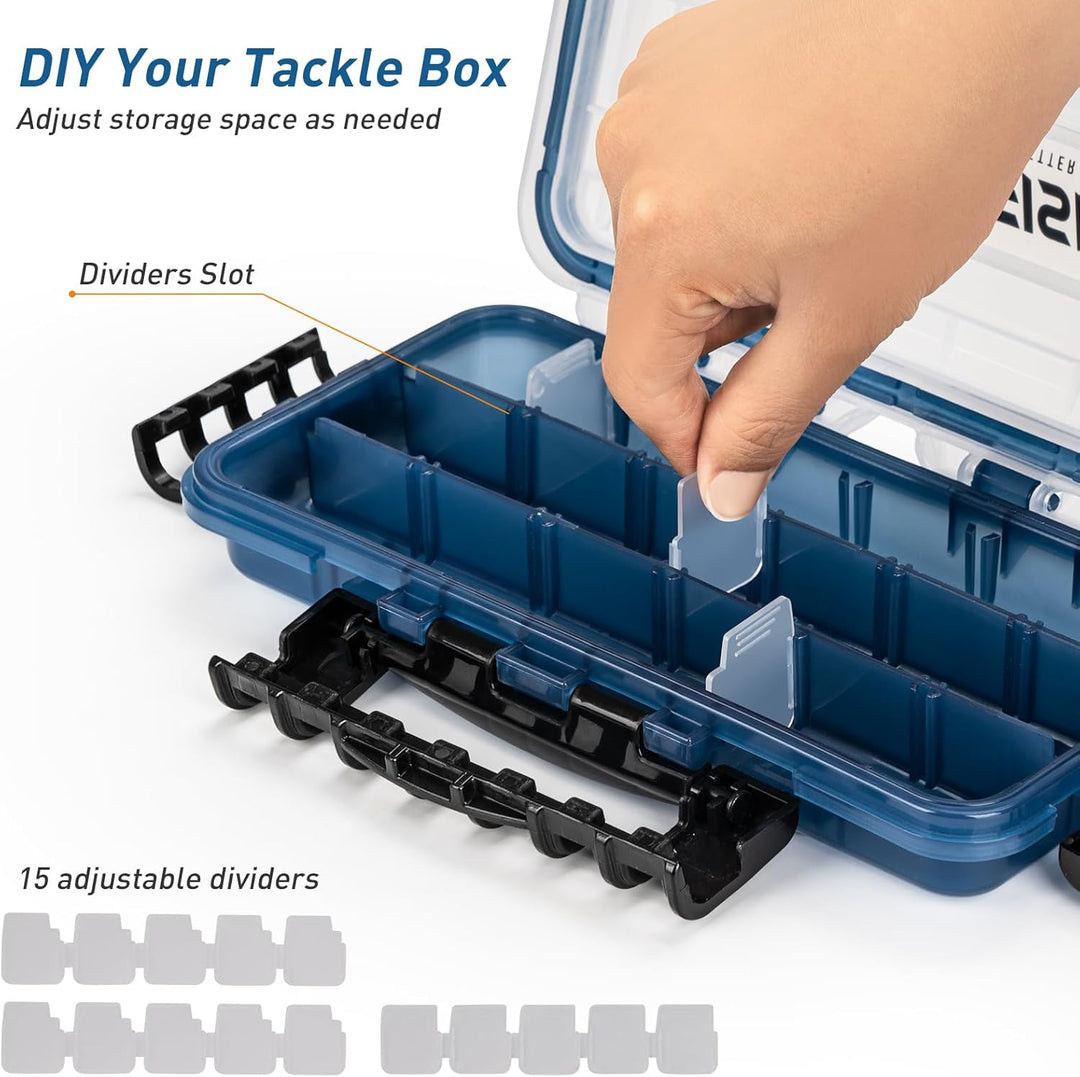 THKFISH Angelbox Köderbox, 3400/3500/3600/3700 Angeln Tackle Box, Angelkoffer, Wasserdicht Sich hin-