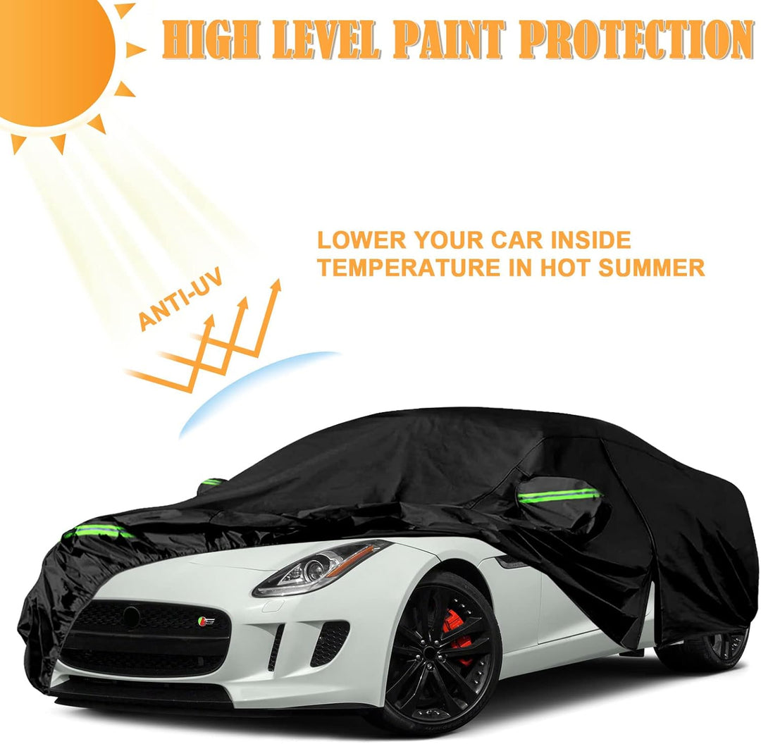 Auto Abdeckung Vollgarage Passend für Jaguar F-Type 2014-2022, Auto Abdeckplane Wasserdicht Atmungsa