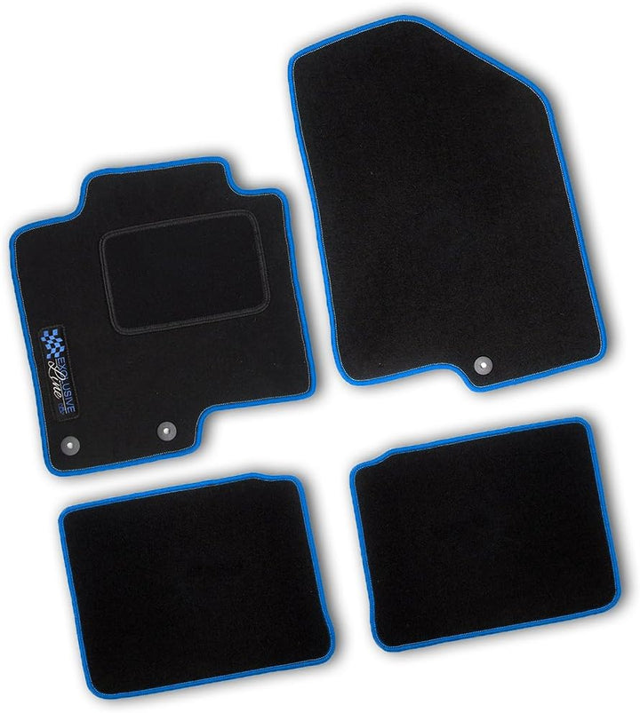 Bär-AfC Auto Fussmatten Exclusive Line passend für Hyundai I30 GD 2011-2017, Autoteppiche Velours Sc