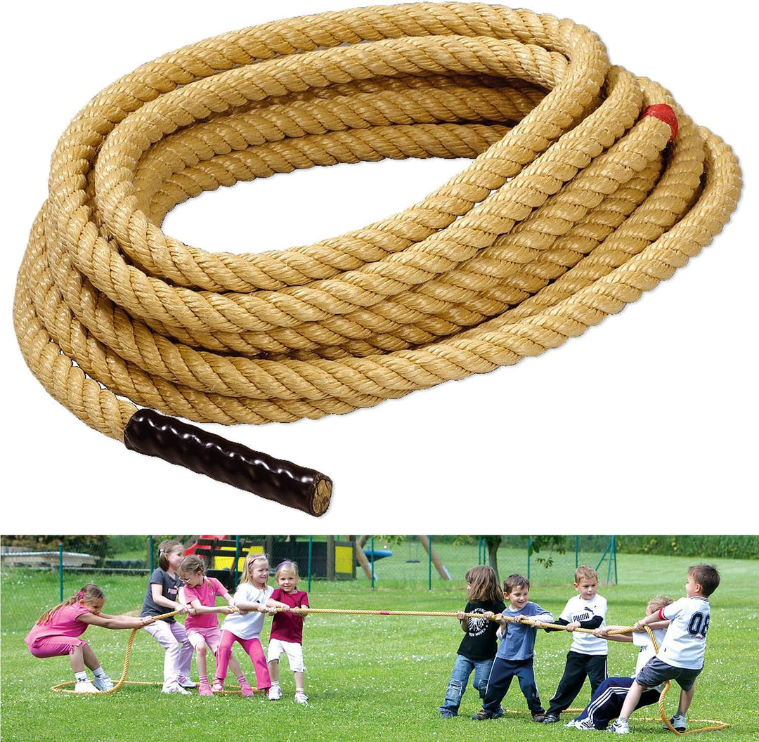 Sport-Thieme Ziehtau Outdoor | Hochwertiges Seil zum Tauziehen für draussen, Kita, Schule | Aus wett