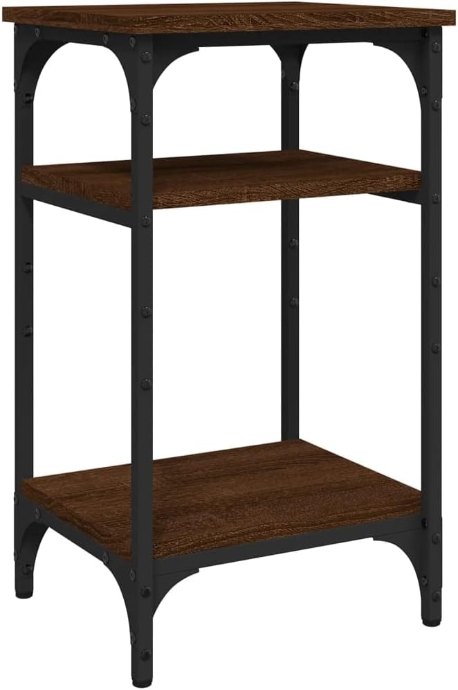 FIRBNUS Beistelltisch Braun Eichen-Optik Mini Beistelltisch Beistelltisch Sofa Beistelltisch Couch B