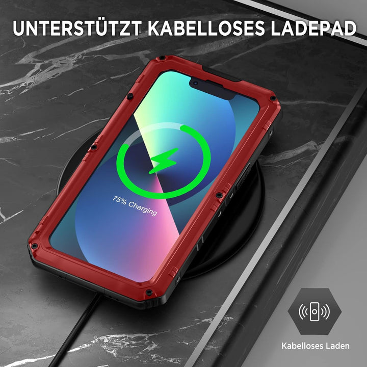 Beeasy für iPhone 13 Wasserdicht Outdoor Hülle (6,1"), Stossfest Panzerhülle Militär 360 Grad Schutz