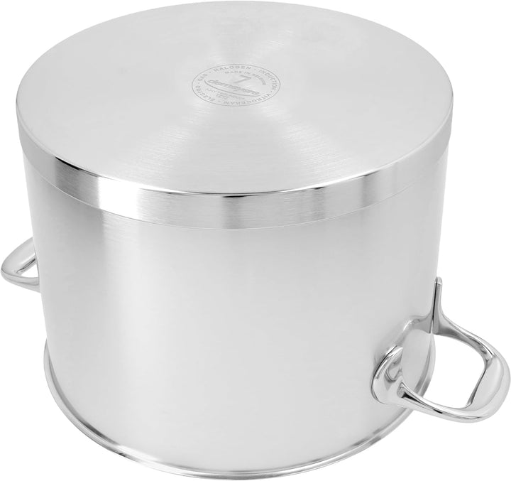 demeyere 41394 Atlantis 7-Ply Suppentopf aus Edelstahl, silber, 8 liters 8.5 quarts Edelstahl, 8.5 q