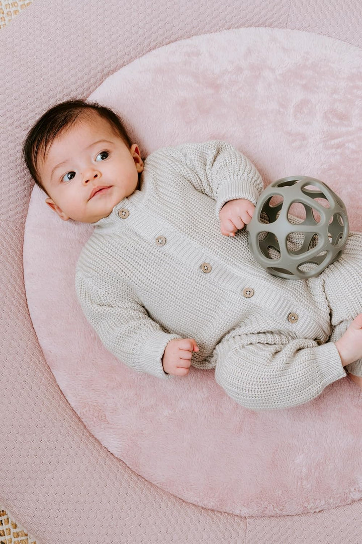 Baby's Only - Laufgittereinlage Sky - Gestrickte Krabbeldecke für Baby - Aus Baumwolle - Ø95 cm - Al