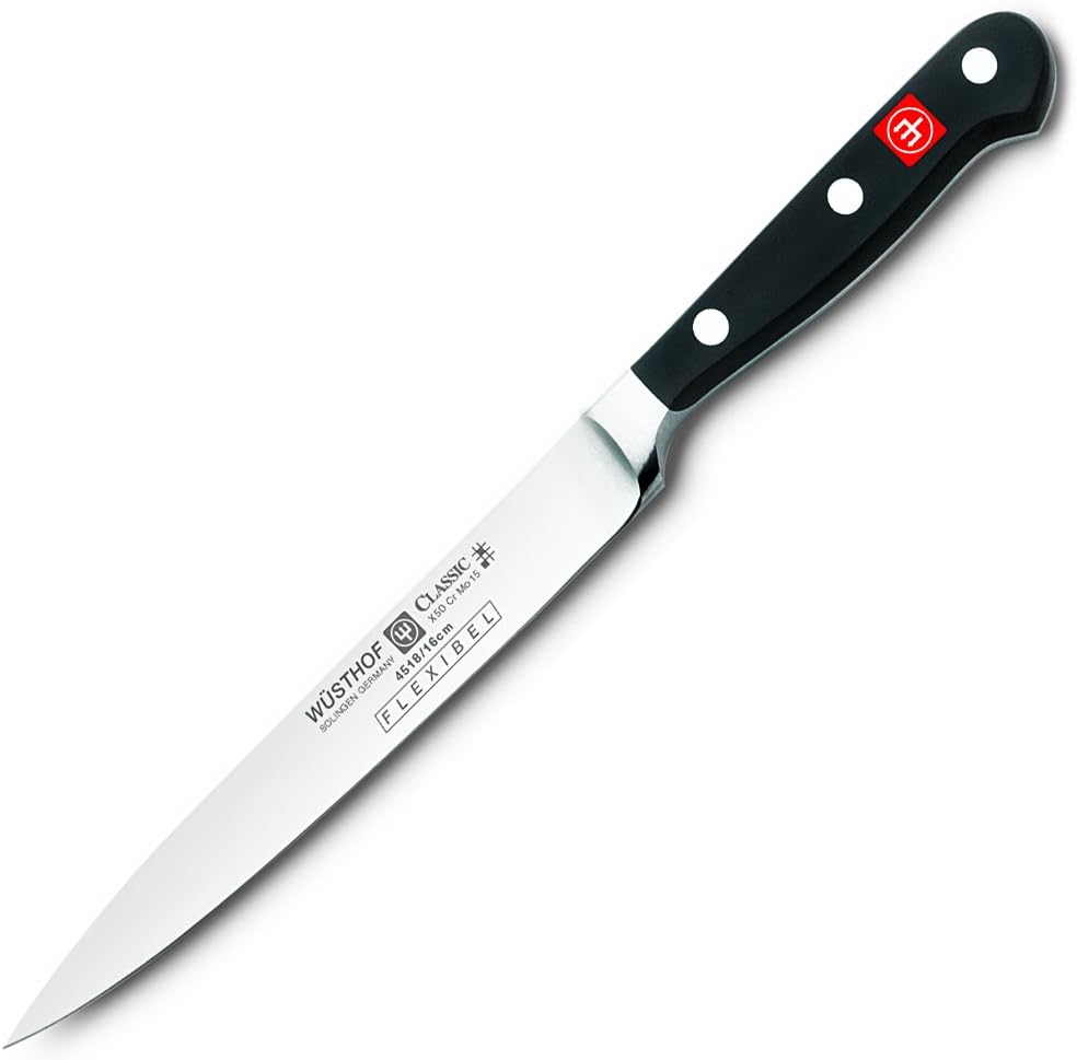 Wüsthof Fischfiliermesser, Classic (4518-7/16), 16 cm Klingenlänge, geschmiedet, rostfreier Edelstah