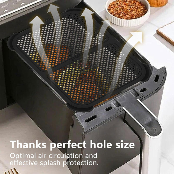 Gachiwar 2 Stück Silikon-Spritzschutz für Heissluftfritteusen, kompatibel mit Ninja Foodi MAX Dual Z