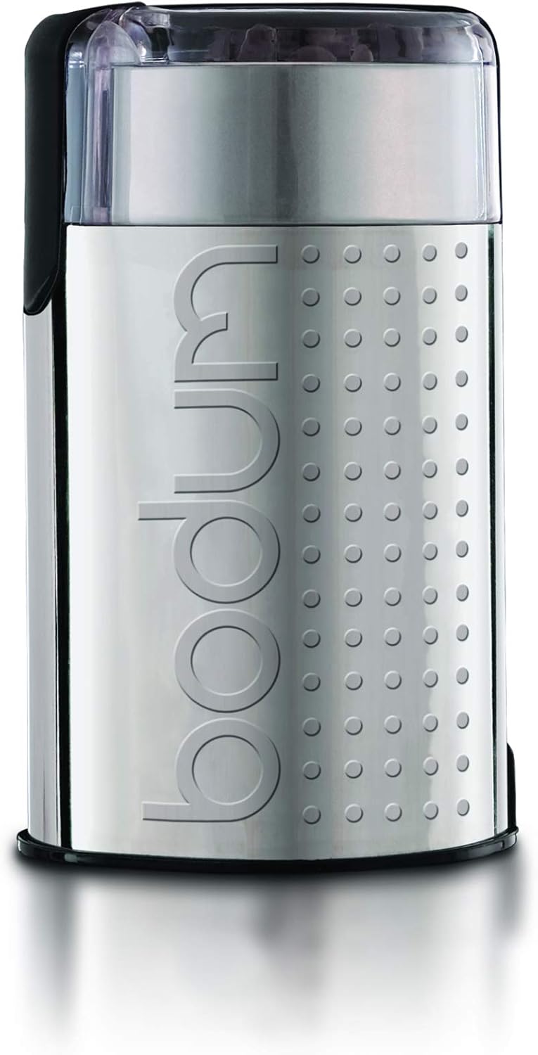 Bodum 11160-57EURO-4SS BISTRO Elektrische Kaffeemühle, 150 W, Edelstahl, Matt, Matt