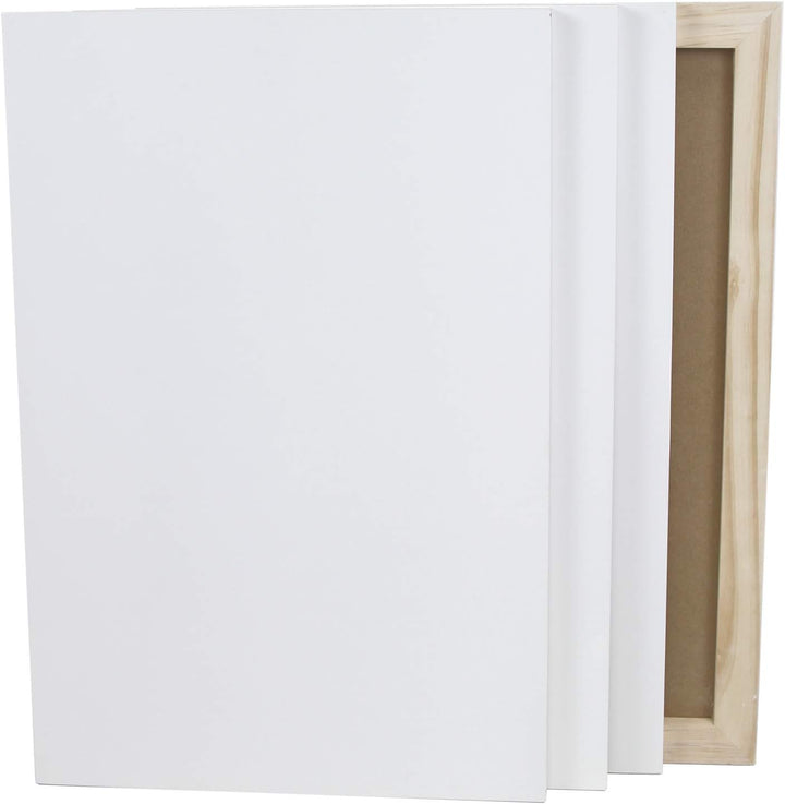 4er- Set Grösse 40 x 60 cm Malgrund aus Holz, weiss grundiert, Holzmalgrund in 19mm Stärke aus Kiefe