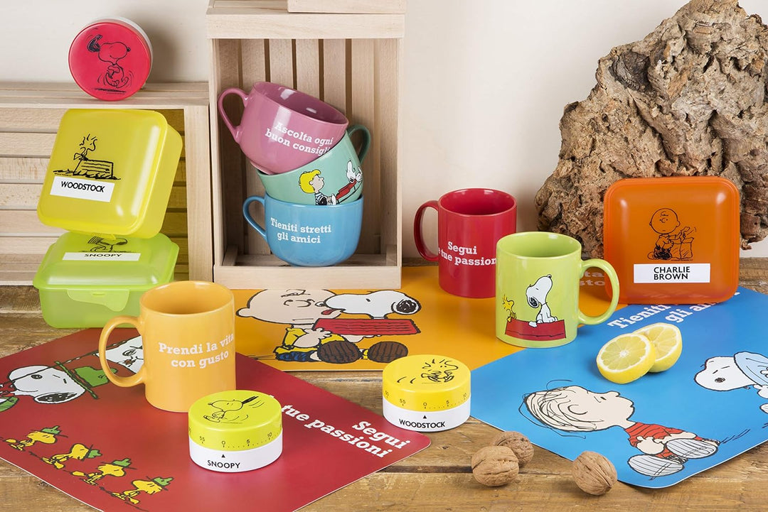 Excelsa Brunch Time Cappuccinotasse 6 tlg. Set Jumbo Snoopy Modern, Modern