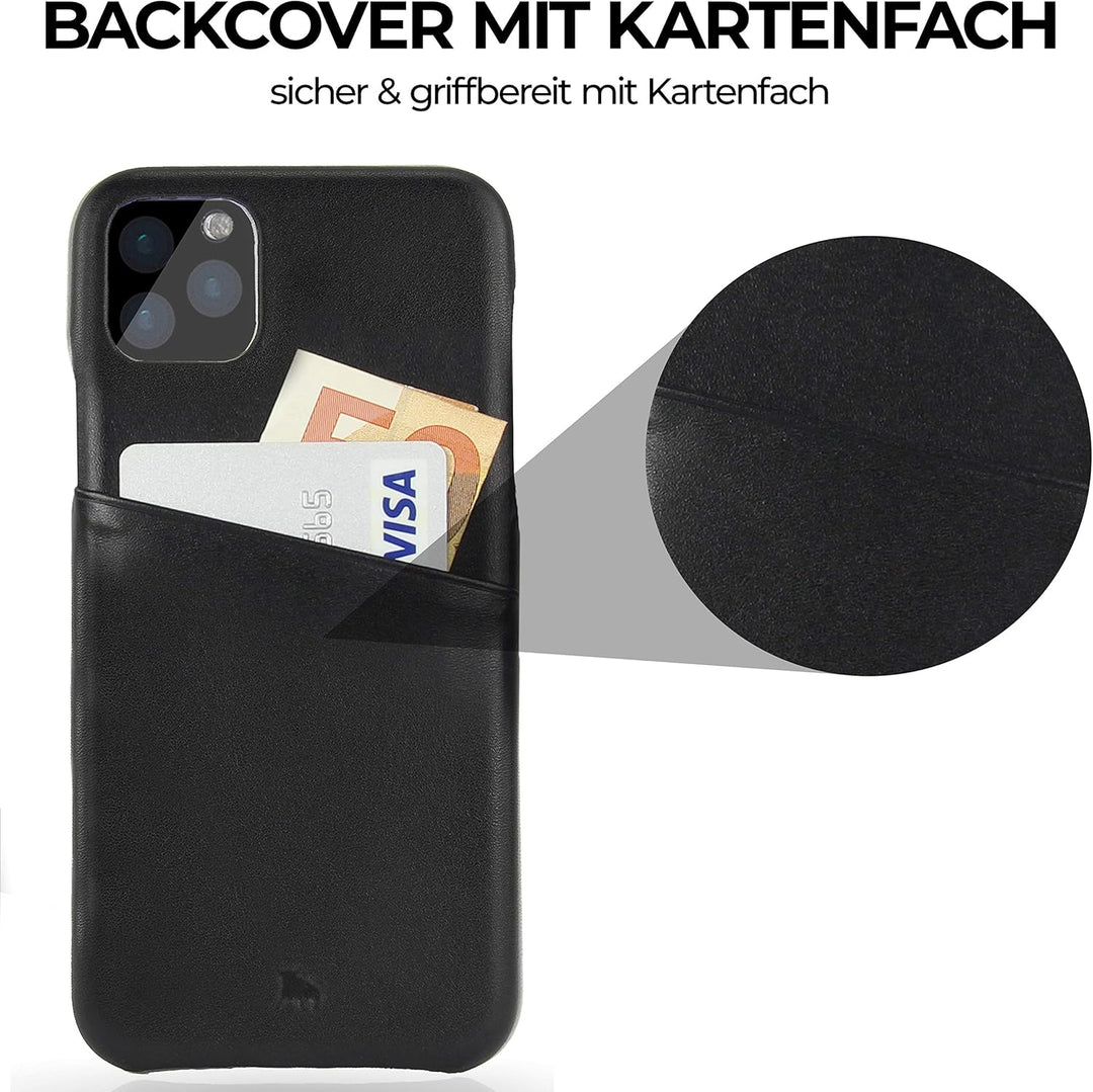 BULLAZO Menor Urban – kompatibel mit iPhone 11 XI Pro Max Schutzhülle Handy Hülle mit Kartenfach Led