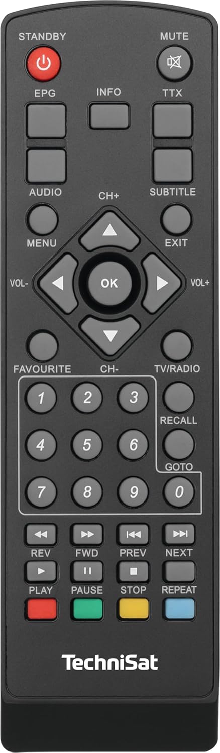 TechniSat HD-S 210 – Kompakter HD Satellitenreceiver (DVB-S/S2, HDMI, USB Mediaplayer, vorinstallier