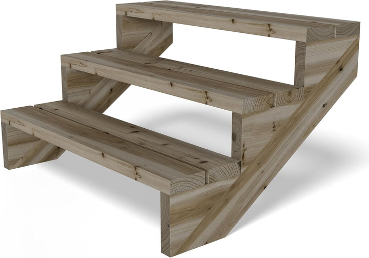 Gartenwelt Riegelsberger Terrassentreppe Breite 95 cm Treppe mit 3 Stufen Geschosshöhe 55 cm Massivh