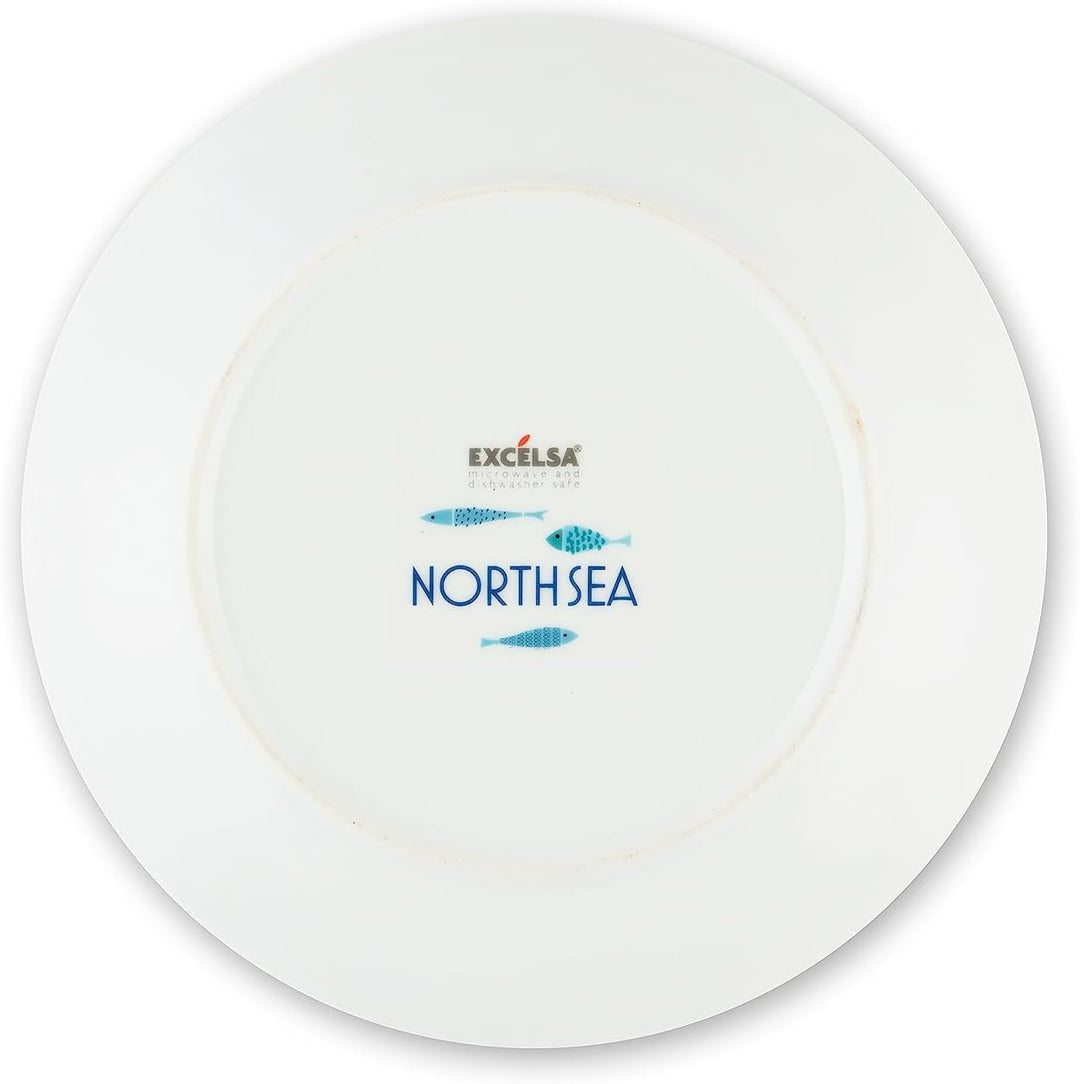 Excelsa Ocean North Sea Teller-Set, 18-teilig, Porzellan