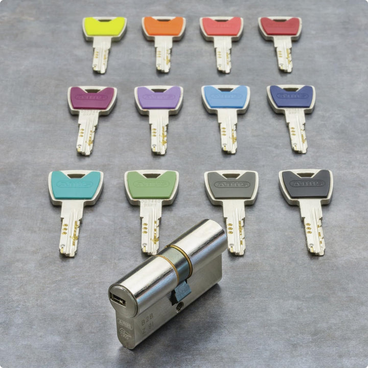 ABUS Profilzylinder XP20SN 45/45 inklusive Sicherungskarte & 3 Schlüsseln, 73743, 45/45