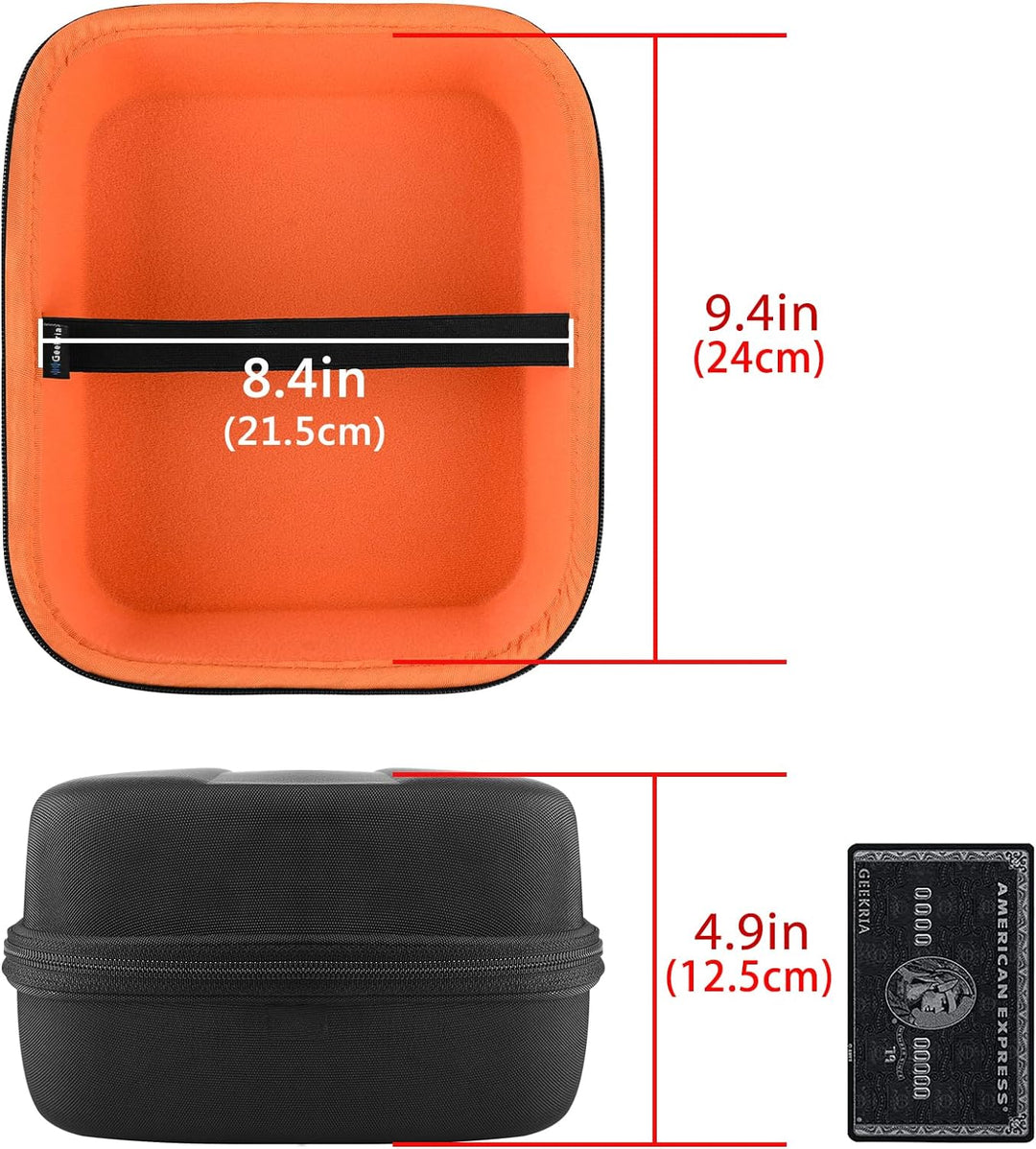 Geekria Tasche Kopfhörer für Audio Technica ATH AD700, AD700X, AD500X, AD900X, AD1000X, A1000Z, W100