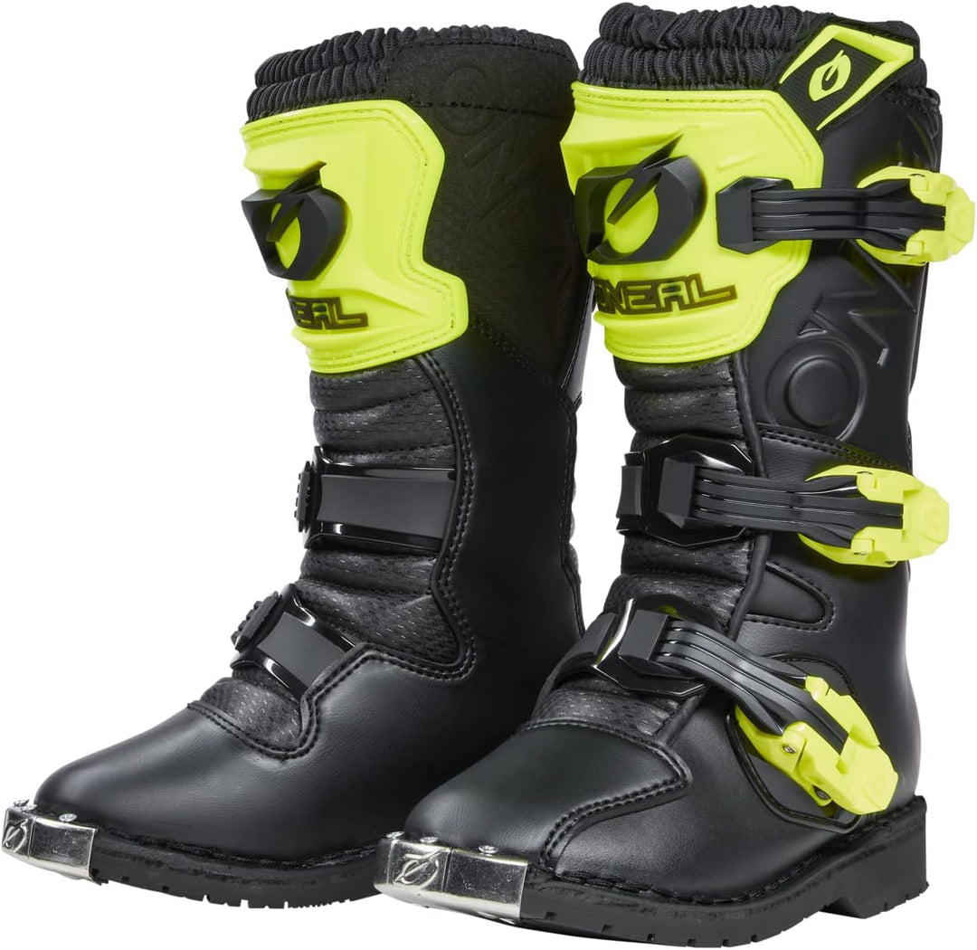 O'NEAL Herren Rider Pro Youth BootMotorradstiefel 37 EU Neongelb, 37 EU Neongelb