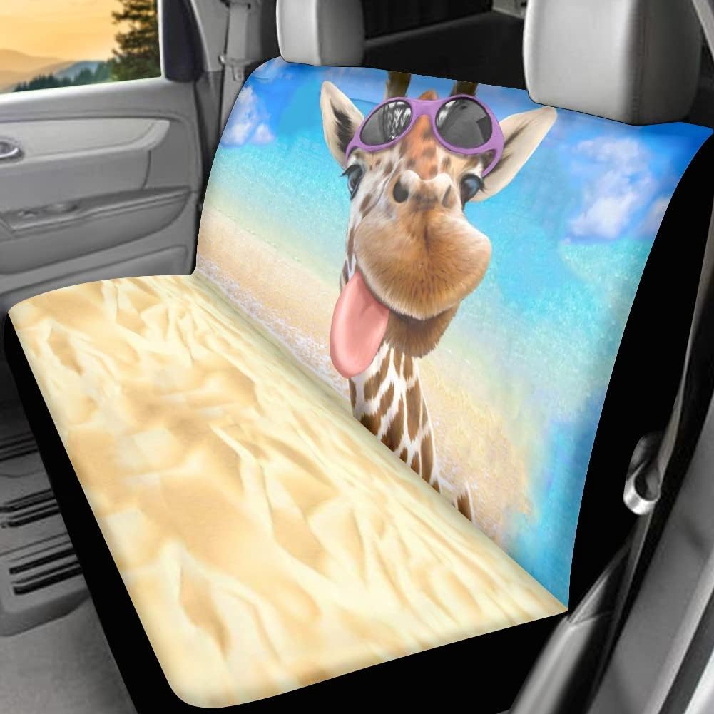 Chaqlin Universelle Auto-Vordersitzbezüge und Rücksitzschoner für teilbare Bank, Autozubehör, je 2 S