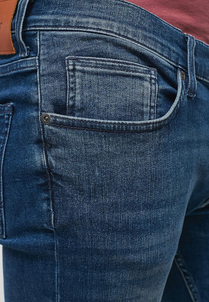 MUSTANG Herren Skinny Fit Fit Style Frisco 35W / 34L Mittelblau 782, 35W / 34L Mittelblau 782