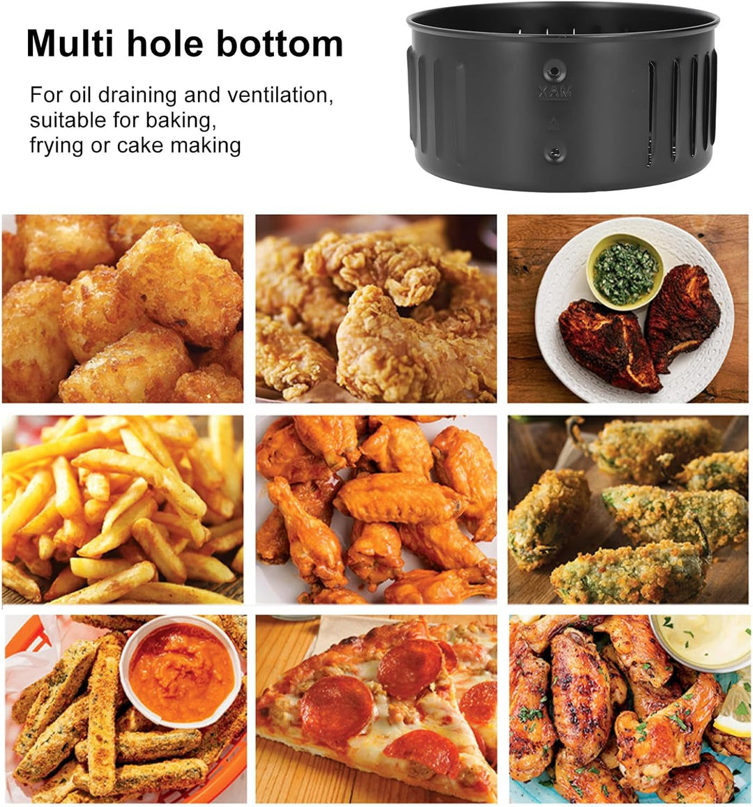 2.6L Air Fryer Ersatz Korb, Universal Antihaft Beschichtung Air Fryer Korb mit Abtropffunktion, Abtr
