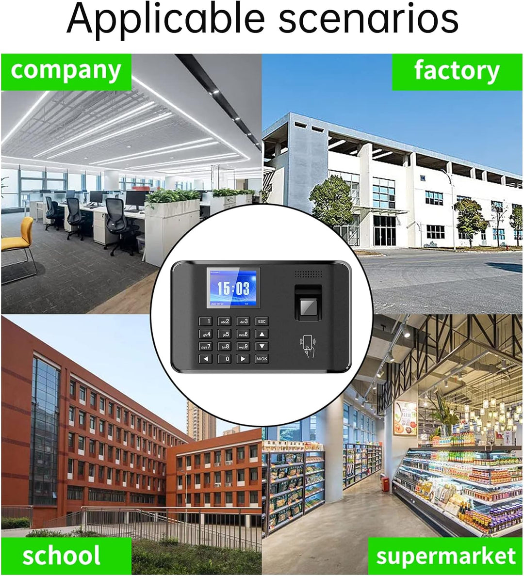 Bisofice Zeiterfassung für Kleinbetriebe, Stempeluhr Zeiterfassung Mitarbeiter, Arbeitszeiterfassung