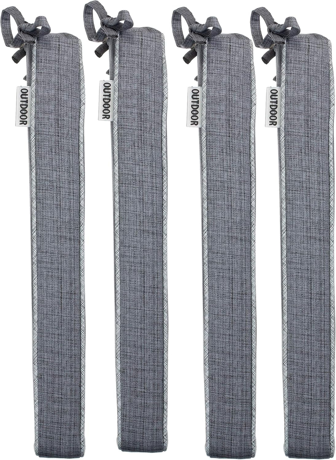 Brandsseller Outdoor Garten Sitzkissen Auflagen Kissen mit Paspel - Leinenoptik Uni - Schmutz- und W