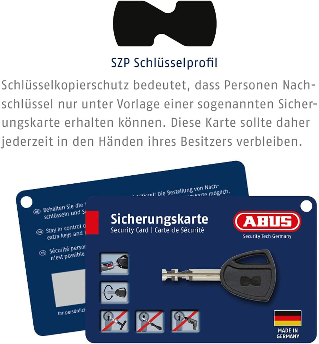 ABUS Granit Vorhängeschloss 37ST/55 #SZP aus Edelstahl - für den Ausseneinsatz - mit Sicherungskarte