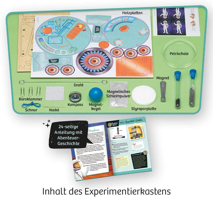 KOSMOS 606077 Pepper Mint und das Mars-Abenteuer, Erforsche Magnete und ihre unsichtbaren Kräfte auf