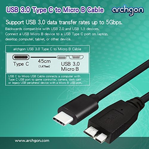 Archgon, Style UHD Externer 4K-Ultra HD BD DVD Player, Blu-ray BDXL Brenner extern für PC, Mac Lapto