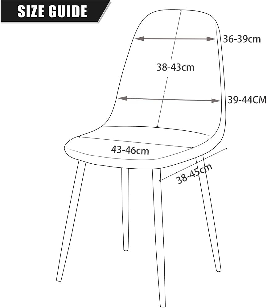 CHNSHOME Esszimmerstühle Stuhlhusse 4er Set Esszimmerstuhl Schonbezüge Scandinavian Küchenstuhl Stuh