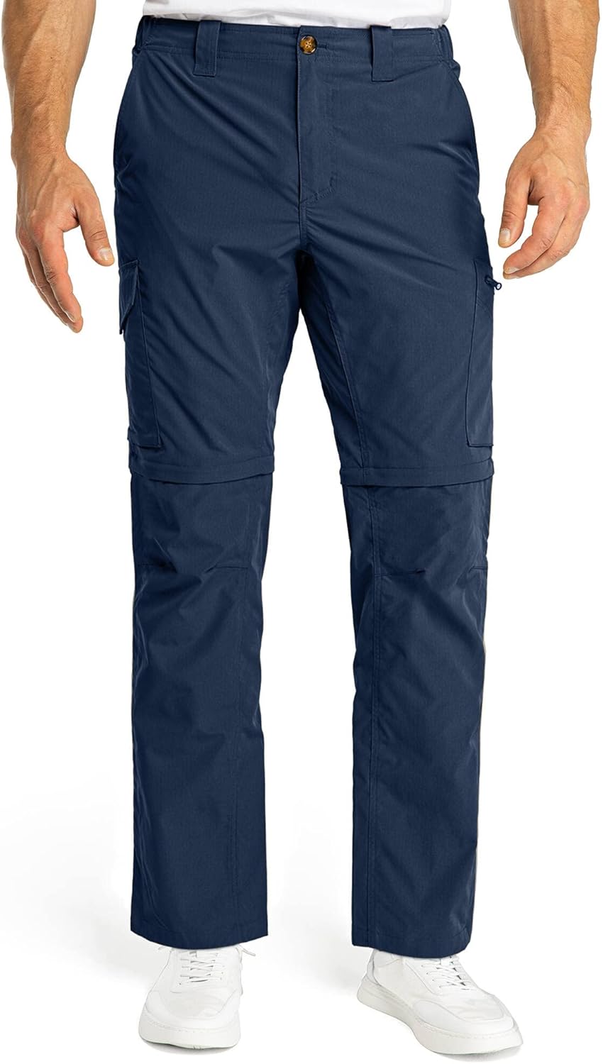 33,000ft Wanderhose Herren Mittele Tailliert Zip Off Trekkinghose mit 6 Taschen, Atmungsaktiv Abnehm