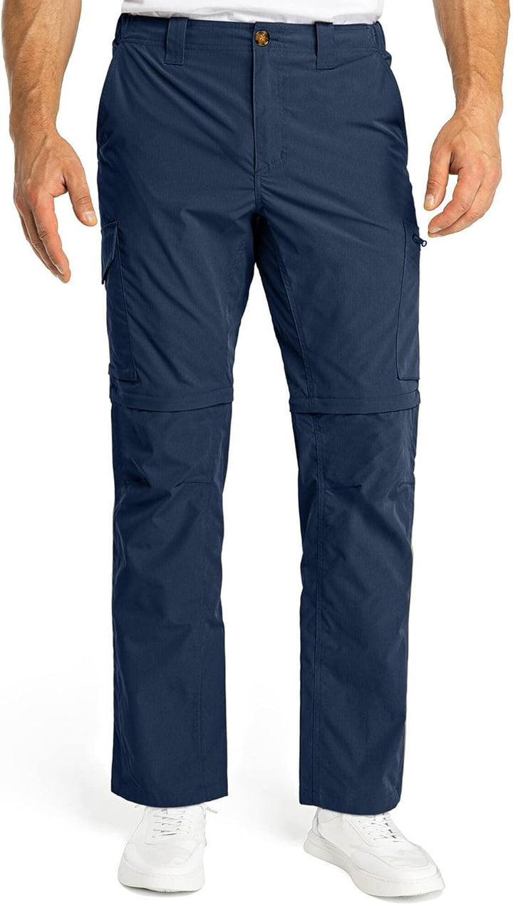 33,000ft Wanderhose Herren Mittele Tailliert Zip Off Trekkinghose mit 6 Taschen, Atmungsaktiv Abnehm