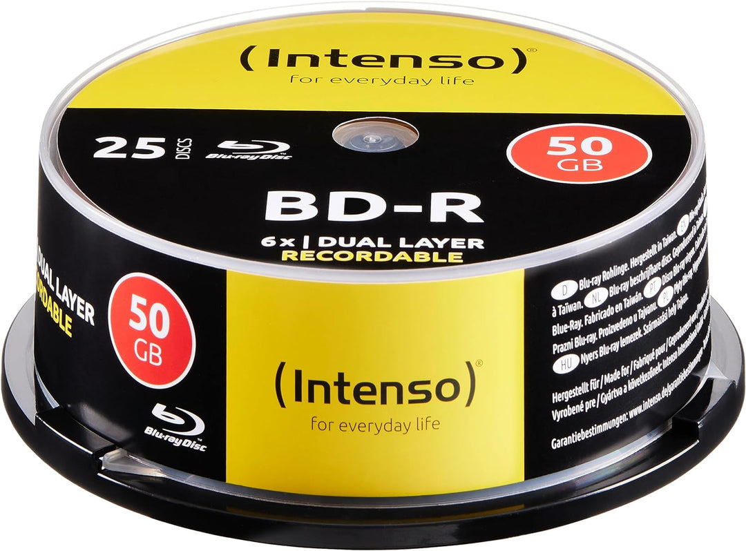 Blu-Ray, 50GB – 25er Spindel, 50GB – 25er Spindel