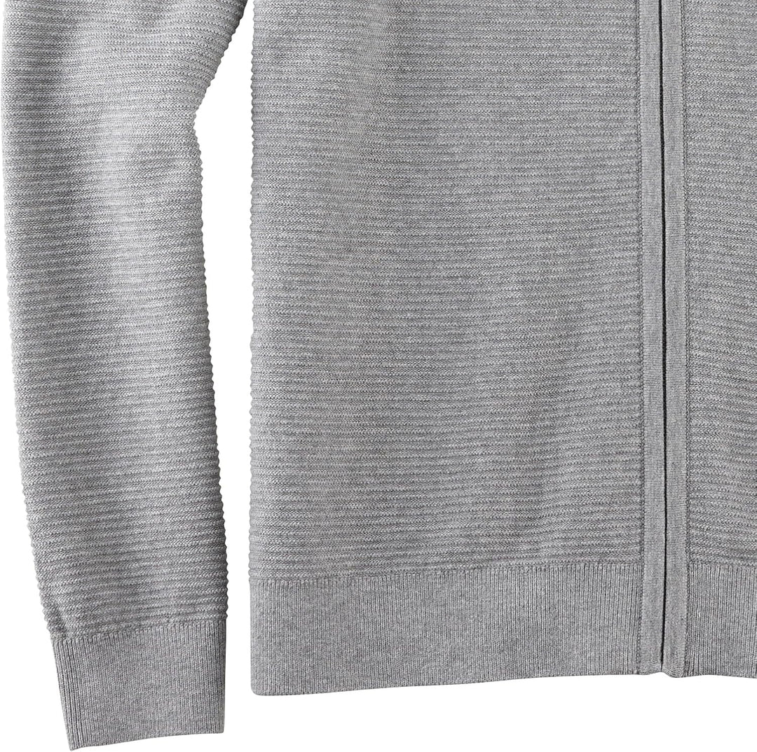 OLYMP Herren Strickjacke Casual Strick,Uni,Regular fit M Grau 62, M Grau 62